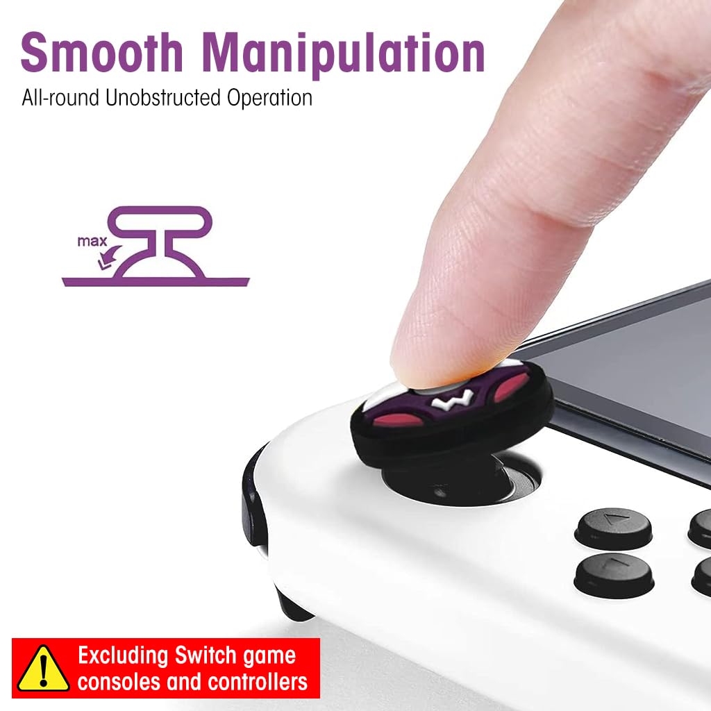 ZORBES 4pcs Silicone Joycon Thumb Grip Caps Creative Ball Design Joy-Con Thumb Grip Cap Silicone Joy-Con Thumb Grip Cap, Suitable Controllers of Switch/OLED/Switch Lite ZORBES 4pcs Silicone Joycon Thumb Grip Caps Creative Ball Design Joy-Con Thumb Grip Cap Silicone Joy-Con Thumb Grip Cap, Suitable Controllers of Switch/OLED/Switch Lite